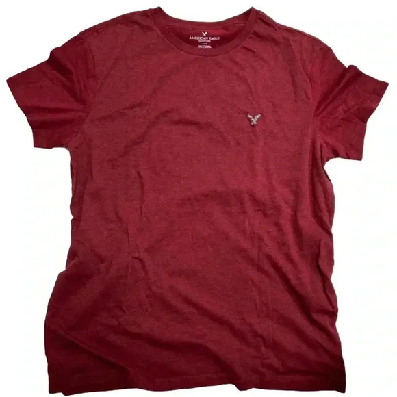 Men's American Eagle Red Crew Neck T Shirt Size Large - Picture 1 of 4